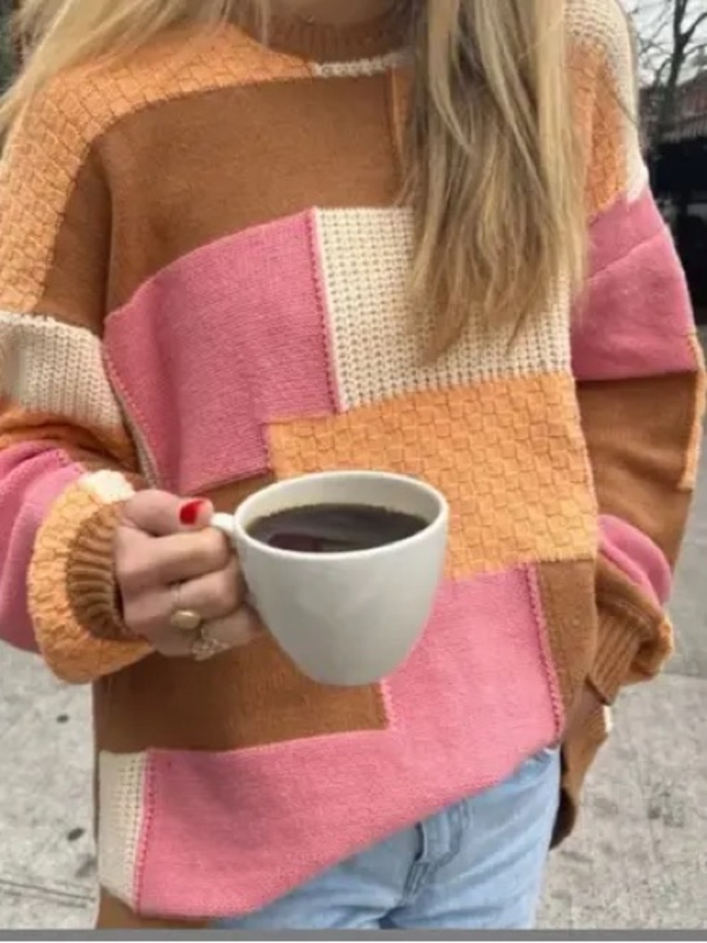 Show Me Your Mumu Patchwork Ember Oversized Sweater